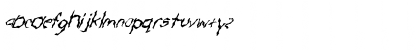 Download FZ WACKY 57 ITALIC Normal Font Lowercase Preview