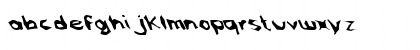 Download FZ WACKY 61 LEFTY Normal Font Lowercase Preview