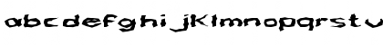 Download FZ WACKY 62 EX Normal Font Lowercase Preview