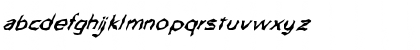 Download FZ WACKY 63 ITALIC Normal Font Lowercase Preview