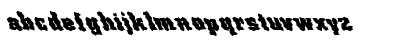 Download FZ WACKY 67 LEFTY Normal Font Lowercase Preview