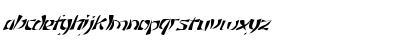 Download FZ WARPED 12 ITALIC Normal Font Lowercase Preview