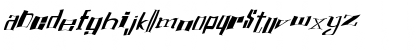 Download FZ WARPED 16 ITALIC Normal Font Lowercase Preview