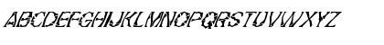 Download FZ WARPED 21 ITALIC Normal Font Lowercase Preview
