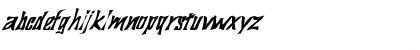 Download FZ WARPED 29 ITALIC Normal Font Lowercase Preview