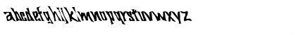 Download FZ WARPED 29 LEFTY Normal Font Lowercase Preview
