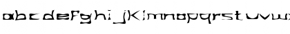 Download FZ WARPED 34 EX Normal Font Lowercase Preview
