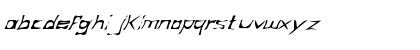 Download FZ WARPED 34 ITALIC Normal Font Lowercase Preview