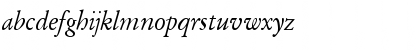 Download GaramondItalic Regular Font Lowercase Preview