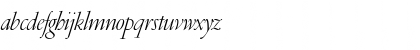 Download GaramondLight Italic Font Lowercase Preview