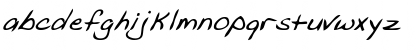 Download GavinsHand Bold Italic Font Lowercase Preview