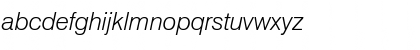 Download GenevaLght Italic Font Lowercase Preview