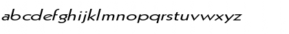 Download Geo 112 Extended Italic Font Lowercase Preview