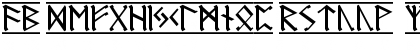 Download Germanic Runes-1 Regular Font Lowercase Preview