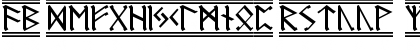 Download Germanic Runes-2 Regular Font Lowercase Preview