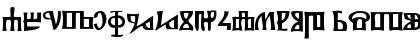 Download Glagolitsa Regular Font Lowercase Preview