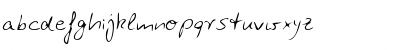 Download GlennsHand Regular Font Lowercase Preview