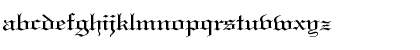Download Gothic57Wide Normal Font Lowercase Preview