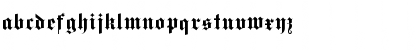 Download Gothique MN Regular Font Lowercase Preview