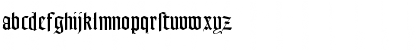 Download GoudyTextMTDfr Roman Font Lowercase Preview
