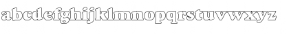 Download Goudy Becker Heavyface Outline Regular Font Lowercase Preview