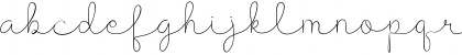 Download Presty Light Regular Font Lowercase Preview