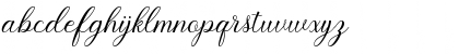 Download Pruistine Script Regular Font Lowercase Preview