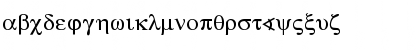 Download Greek Becker Normal Font Lowercase Preview