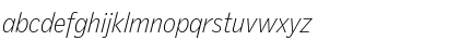 Download GriffithGothic Thin Italic Font Lowercase Preview