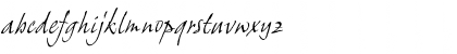 Download GrimshawHand ITC Italic Font Lowercase Preview