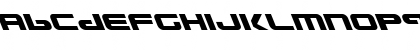 Download Gunship Leftalic Leftalic Font Lowercase Preview