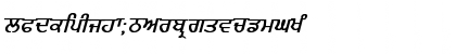 Download GurmukhiLys 020 Bold Italic Normal Font Lowercase Preview