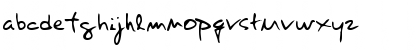 Download HaleysHand Regular Font Lowercase Preview
