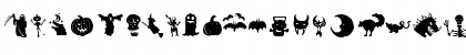 Download Halloween_Bats 01 Regular Font Lowercase Preview
