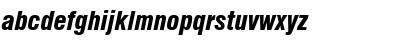 Download HalvettBlackCond Italic Font Lowercase Preview