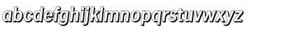 Download HamburgShadow BoldItalic Font Lowercase Preview