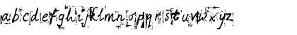 Download Hand Hacked Noisy Font Lowercase Preview