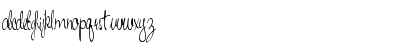 Download HandWriting53 Regular Font Lowercase Preview