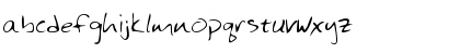 Download HansonsHand Regular Font Lowercase Preview