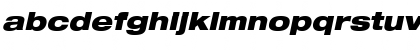 Download HeaveneticaExtd9 BlkOblSH Font Lowercase Preview