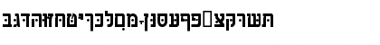 Download HebrewAaronSSK Bold Font Lowercase Preview