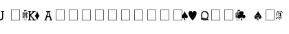 Download Hoyle Playing Cards Regular Font Lowercase Preview