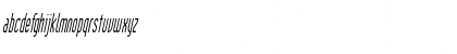 Download IndustrialCondensed Oblique Font Lowercase Preview