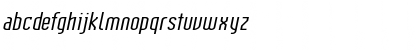 Download IndustrialExtended Oblique Font Lowercase Preview