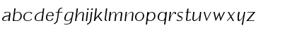 Download InformalOblique Regular Font Lowercase Preview