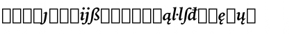 Download IowanOldSt Ext BT Bold Italic Extension Font Lowercase Preview