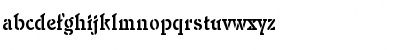 Download Italia Becker Stencil Med Cond Regular Font Lowercase Preview