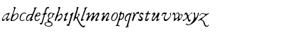 Download Italic ClassicScript Regular Regular Font Lowercase Preview