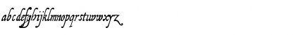 Download Italic hand ancient  Font Lowercase Preview