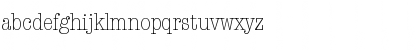 Download AmericanTypew LH Light Cond Font Lowercase Preview